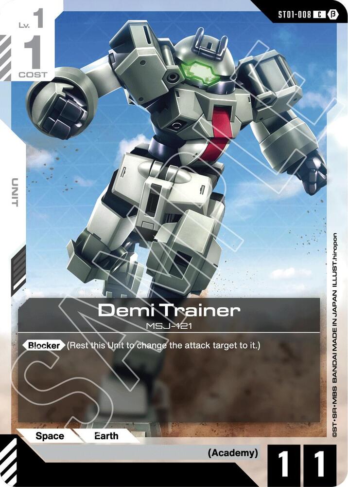Demi Trainer ST01-008 C Gundam card