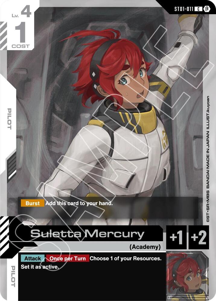 Suletta Mercury ST01-011 C Gundam card