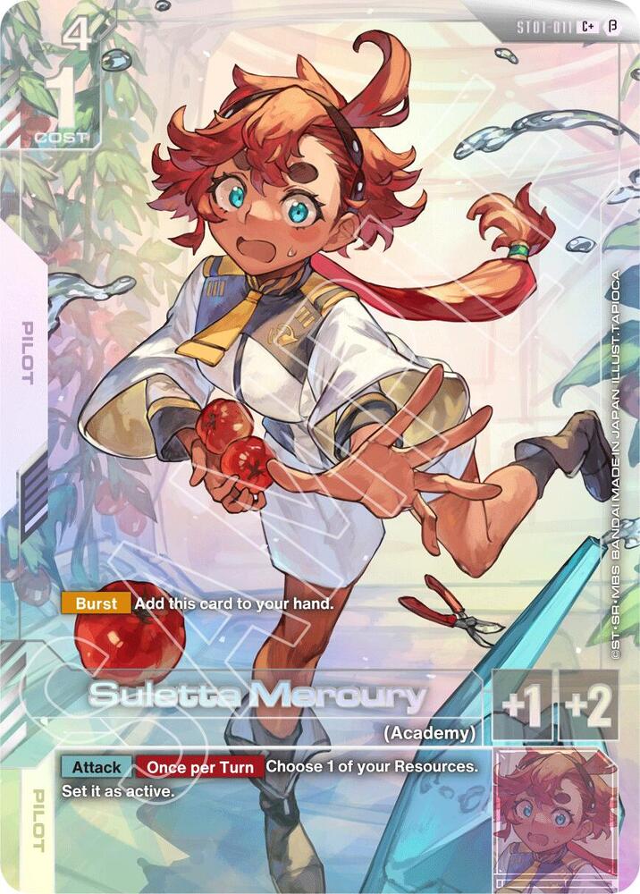 Suletta Mercury ST01-011 C+ Gundam card