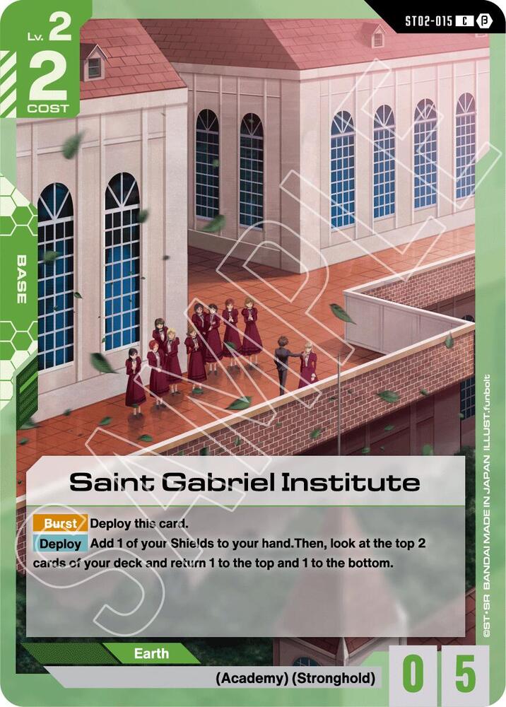 Saint Gabriel Institute ST02-015 C Gundam card