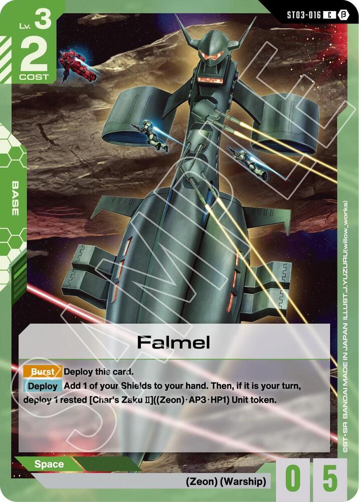 Falmel ST03-016 C Gundam card
