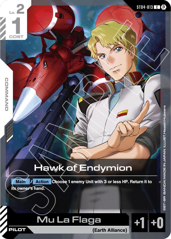Hawk of Endymion ST04-013 C Gundam card