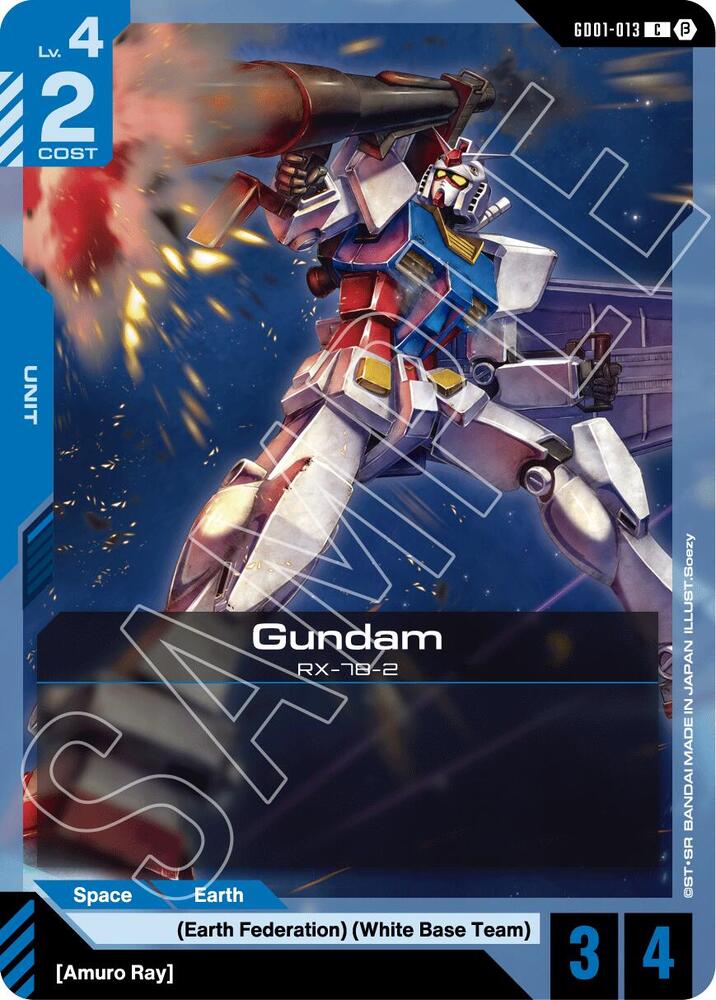 Gundam GD01-013 C Gundam card