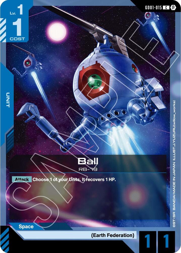 Ball GD01-015 C Gundam card