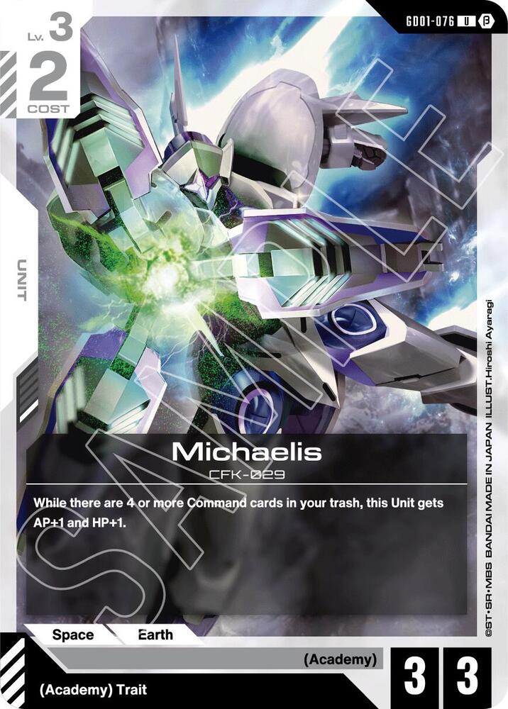 Michaelis GD01-076 U Gundam card