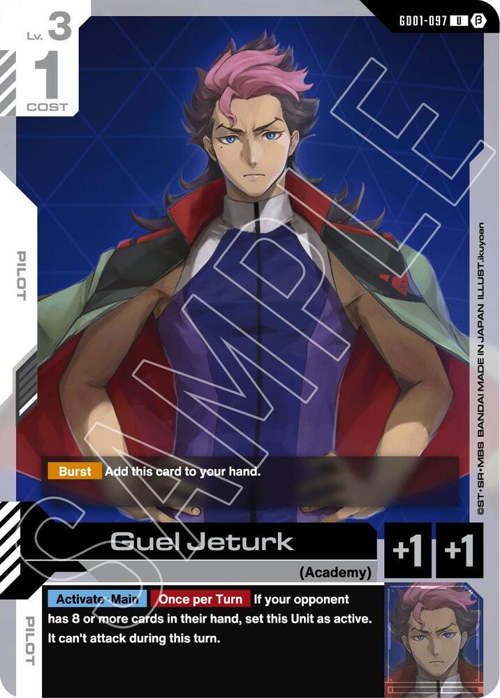 Guel Jeturk GD01-097 U Gundam card