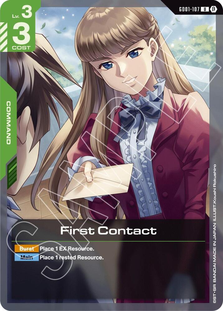 First Contact GD01-107 U Gundam card