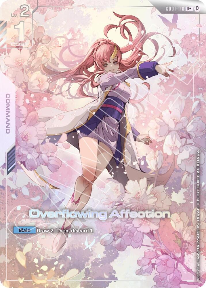 Overflowing Affection GD01-118 U+ Gundam card