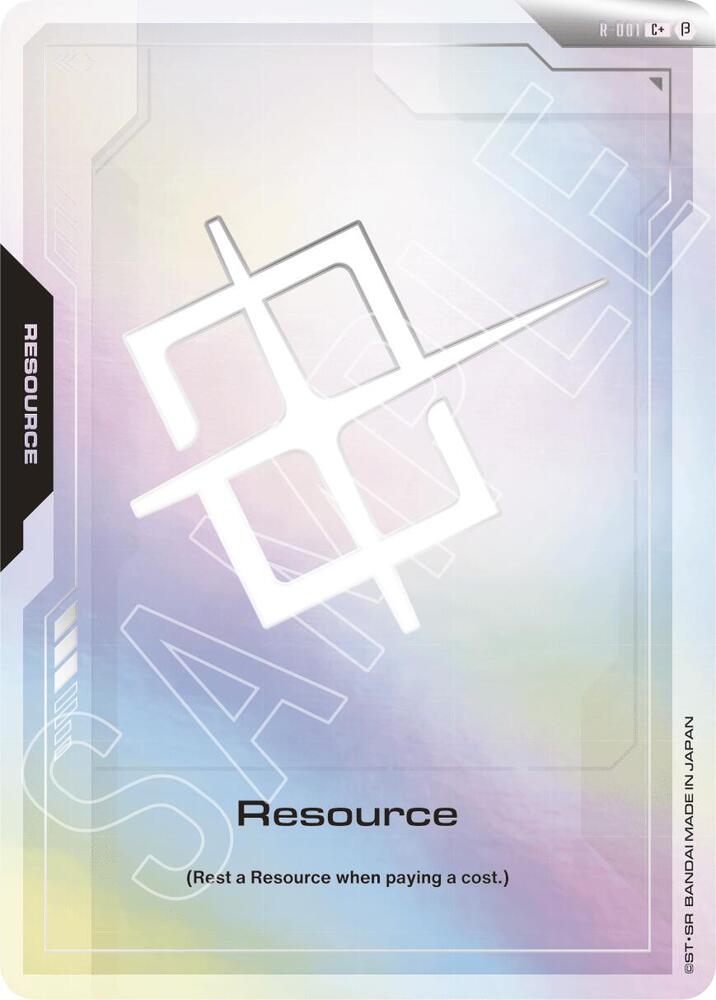 Resource R-001 C+ Gundam card