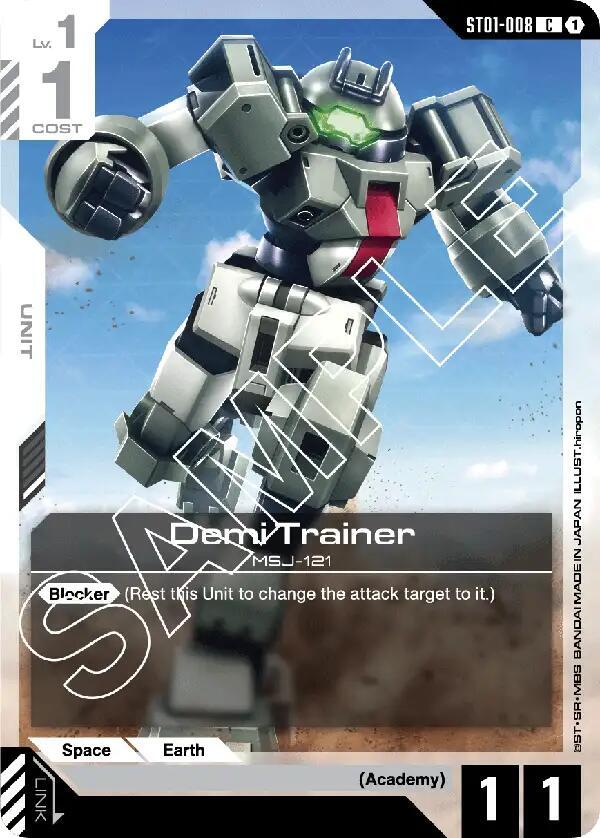 Demi Trainer ST01-008 Gundam card