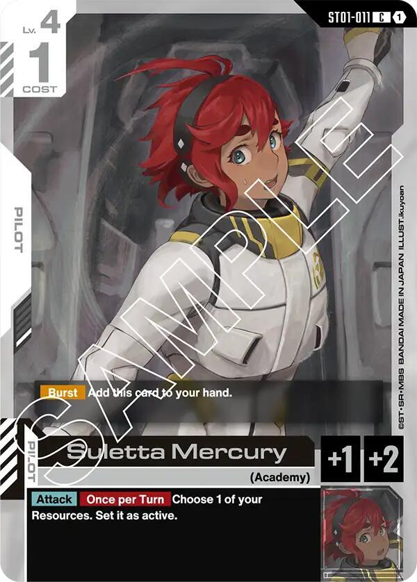 Suletta Mercury ST01-011 Gundam card