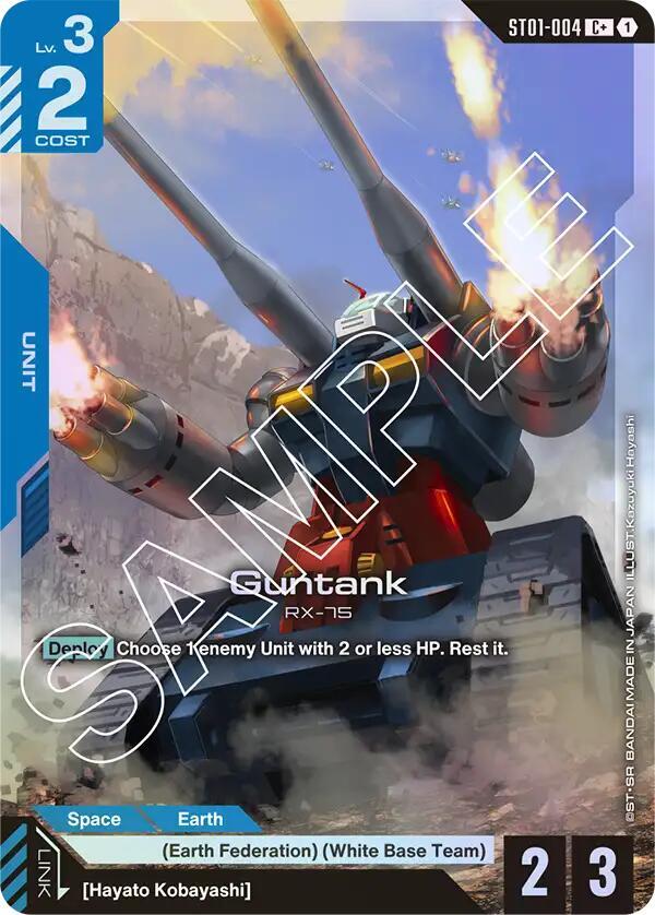Guntank ST01-004 C+ Gundam card