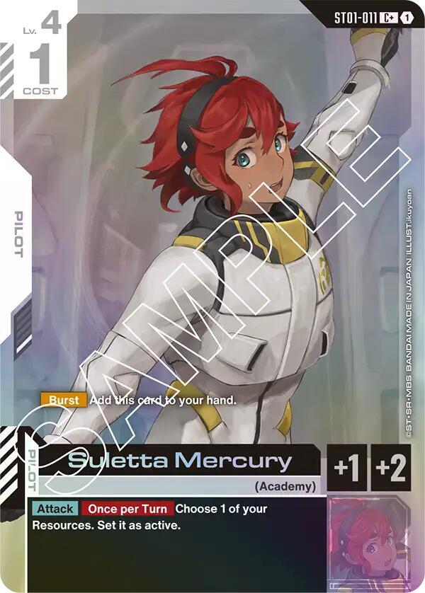 Suletta Mercury ST01-011 C+ Gundam card