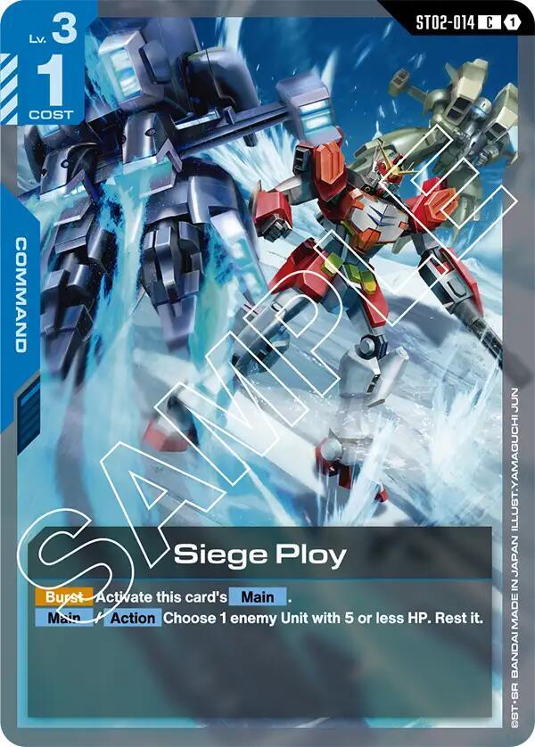 Siege Ploy ST02-014 Gundam card