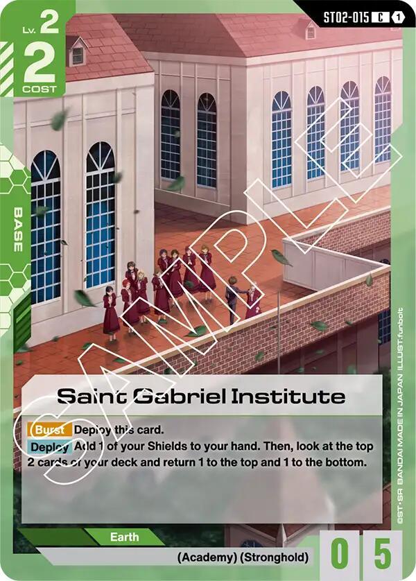 Saint Gabriel Institute ST02-015 Gundam card