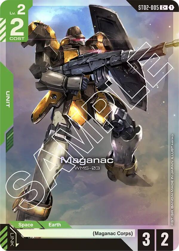 Maganac ST02-005 C+ Gundam card