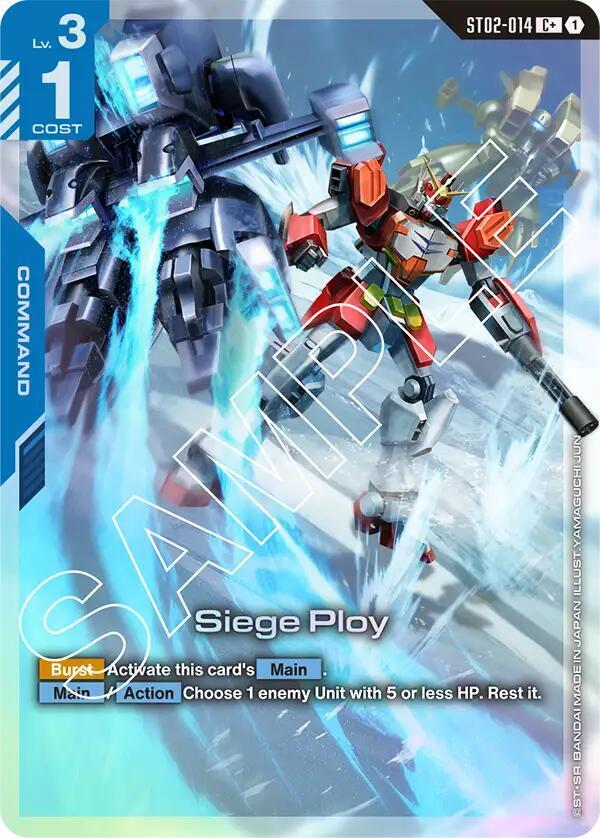 Siege Ploy ST02-014 C+ Gundam card