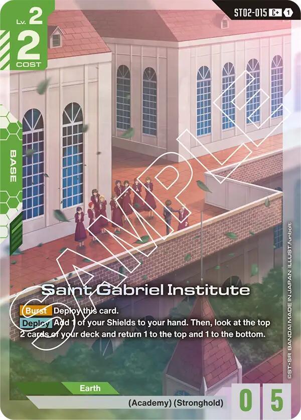 Saint Gabriel Institute ST02-015 C+ Gundam card