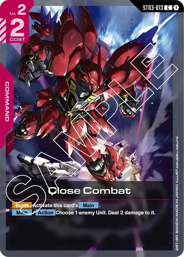 Close Combat ST03-013 Gundam card
