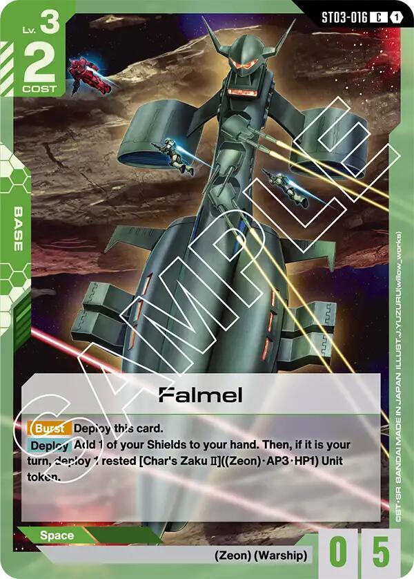 Falmel ST03-016 Gundam card