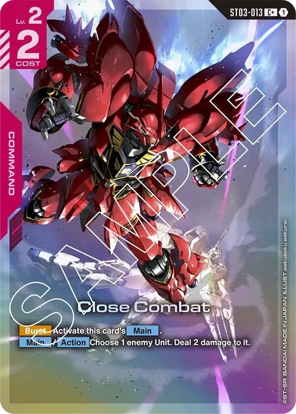 Close Combat ST03-013 C+ Gundam card