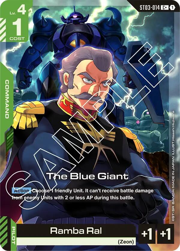 The Blue Giant ST03-014 C+ Gundam card