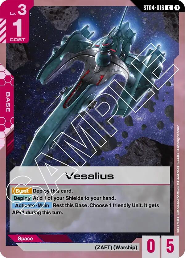 Vesalius ST04-016 Gundam card