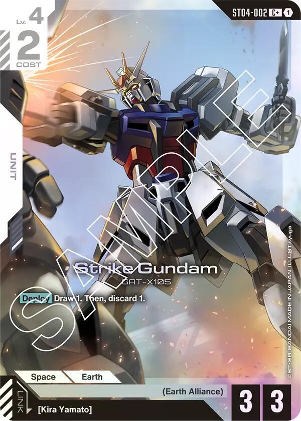 Strike Gundam ST04-002 C+ Gundam card