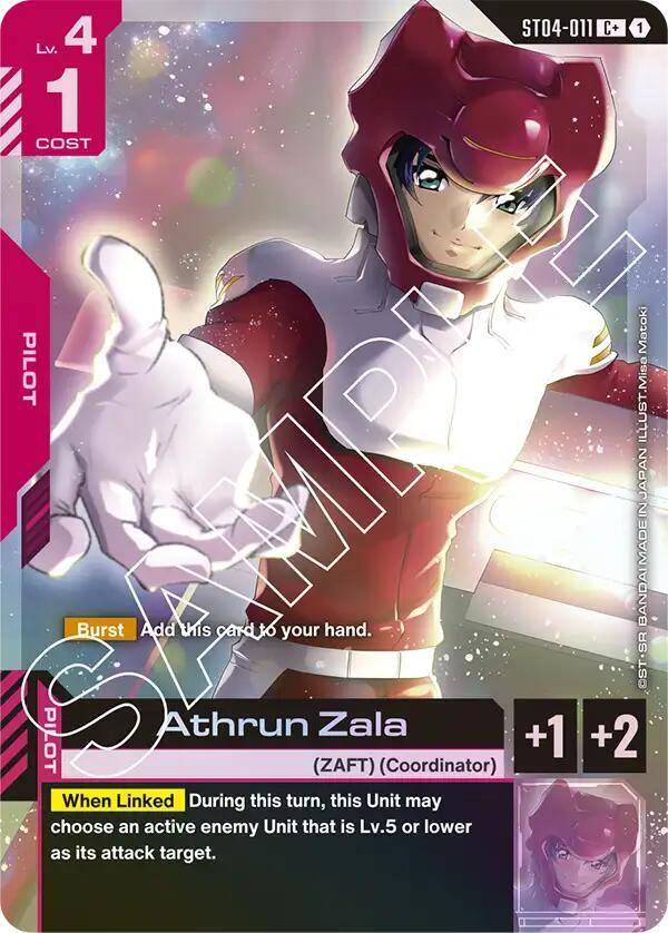 Athrun Zala ST04-011 C+ Gundam card