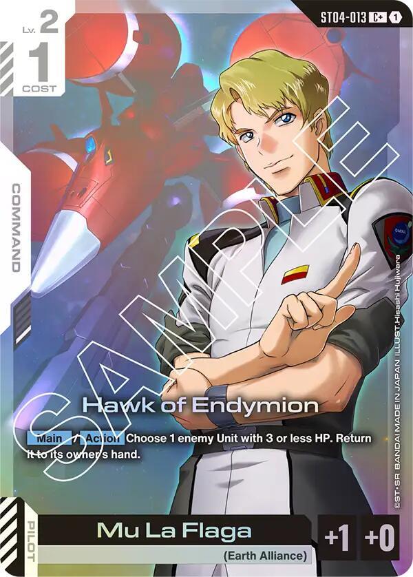 Hawk of Endymion ST04-013 C+ Gundam card