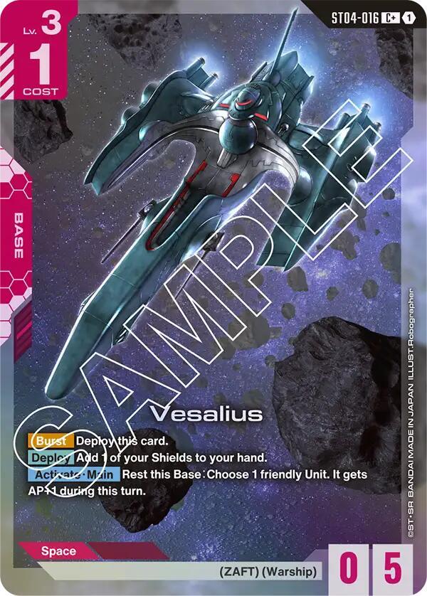 Vesalius ST04-016 C+ Gundam card