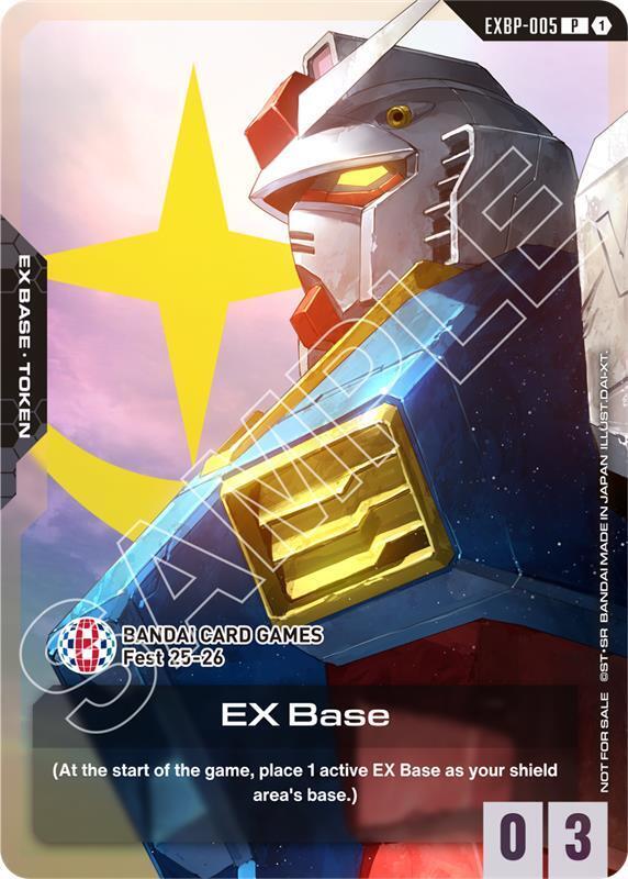 EX Base (Bandai Card Games Fest 25-26) EXBP-005 Gundam card