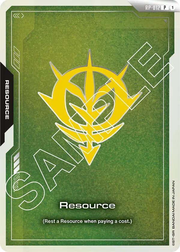 Resource (Zeon Force) RP-012 Gundam card