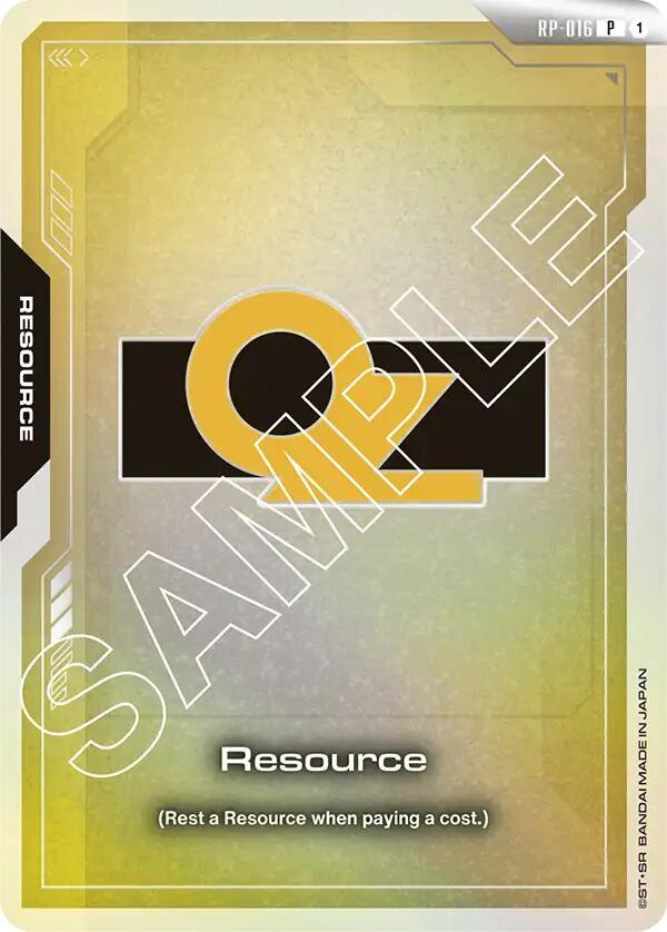 Resource (OZ) RP-016 Gundam card