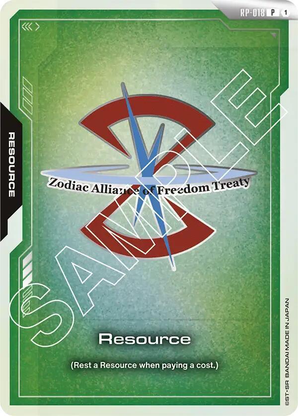 Resource (ZAFT) RP-018 Gundam card