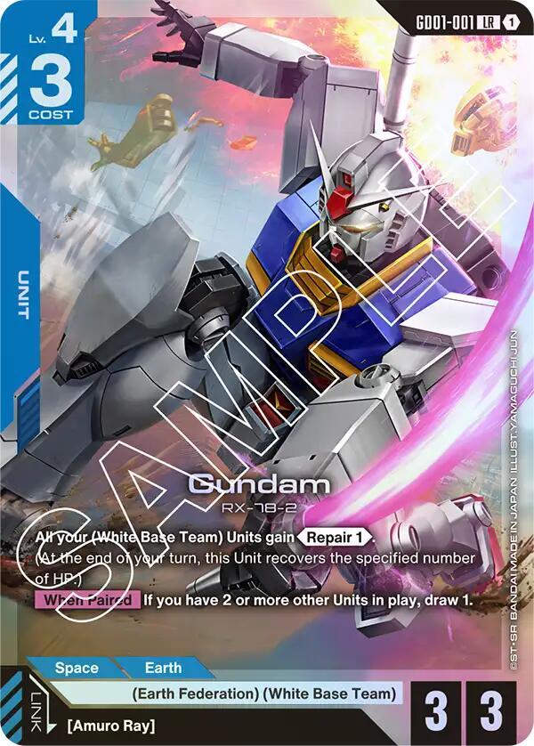 Gundam GD01-001 Gundam card