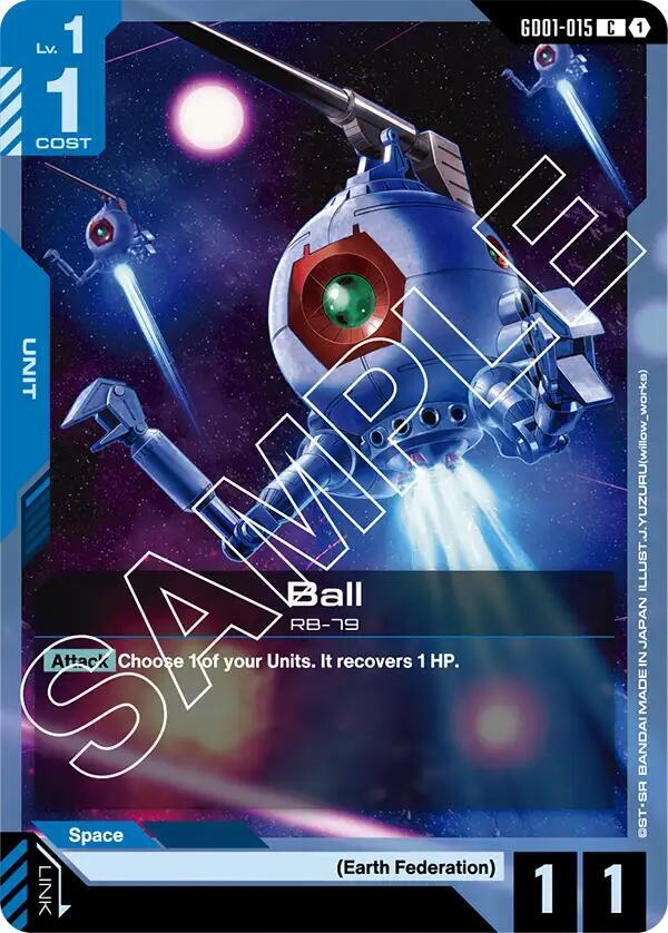 Ball GD01-015 Gundam card