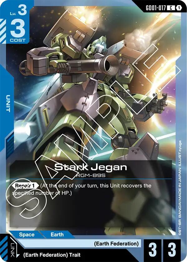 Stark Jegan GD01-017 Gundam card