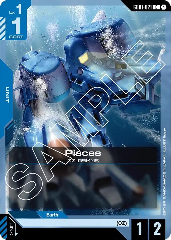Pisces GD01-021 Gundam card