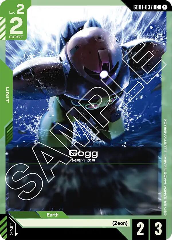 Gogg GD01-037 Gundam card