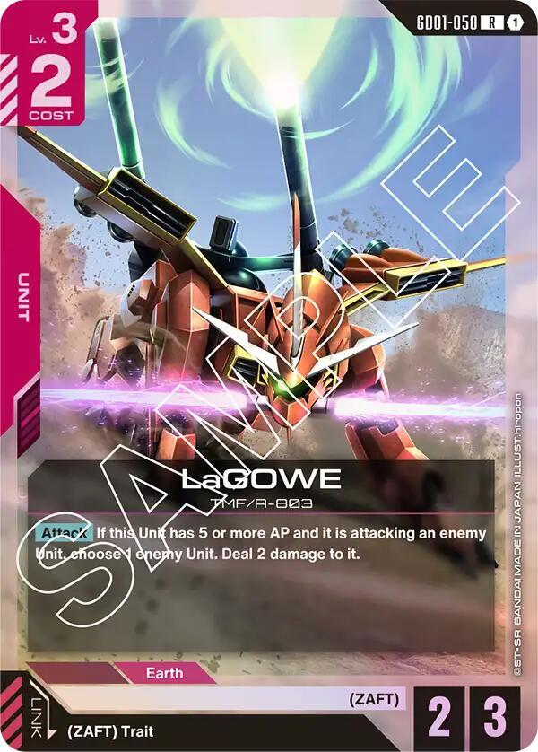 LaGOWE GD01-050 Gundam card