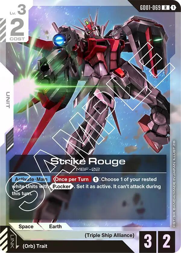 Strike Rouge GD01-069 Gundam card