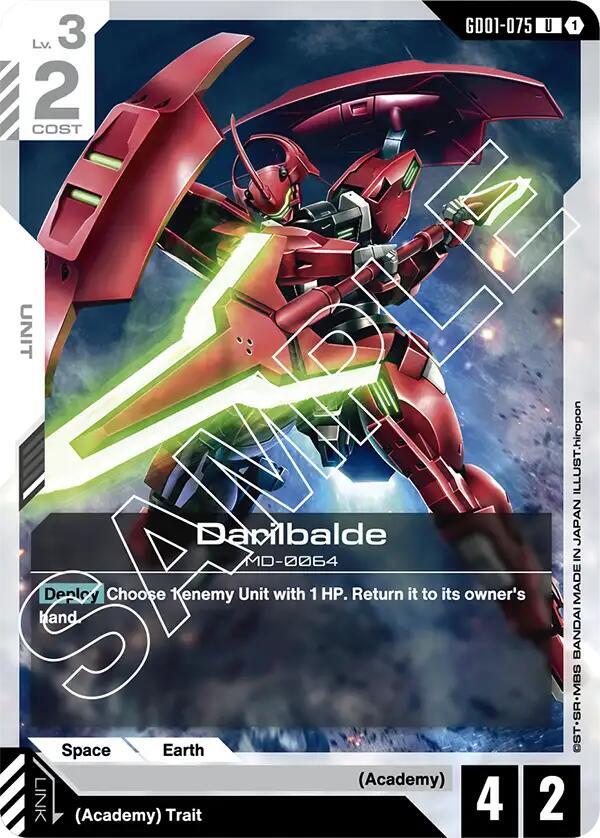 Darilbalde GD01-075 Gundam card
