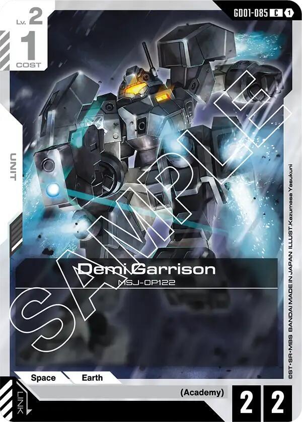 Demi Garrison GD01-085 Gundam card