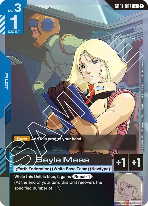 Sayla Mass GD01-087 Gundam card