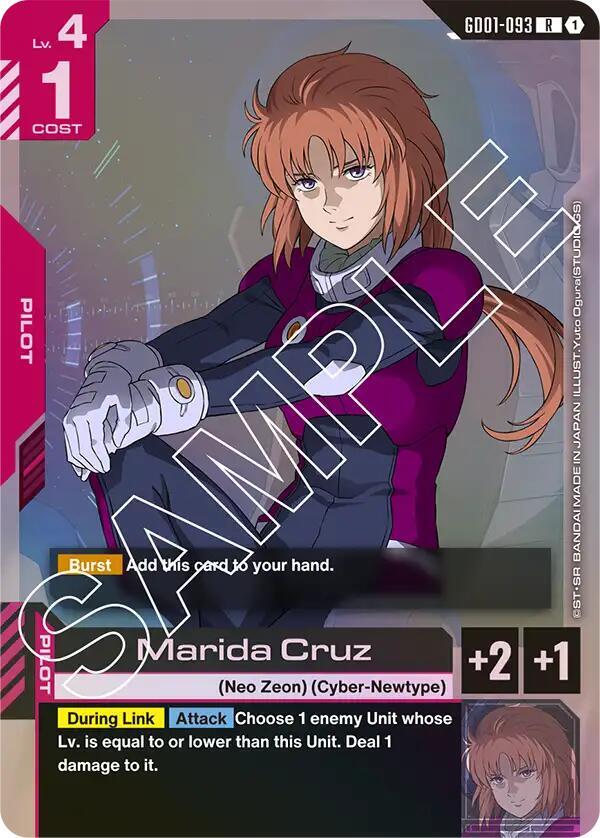Marida Cruz GD01-093 Gundam card