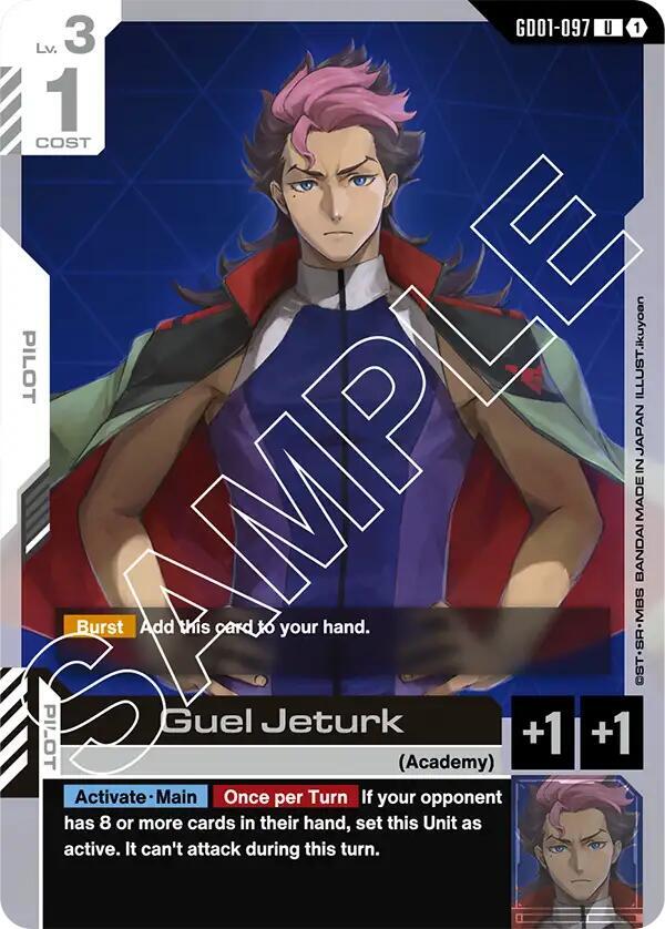 Guel Jeturk GD01-097 Gundam card