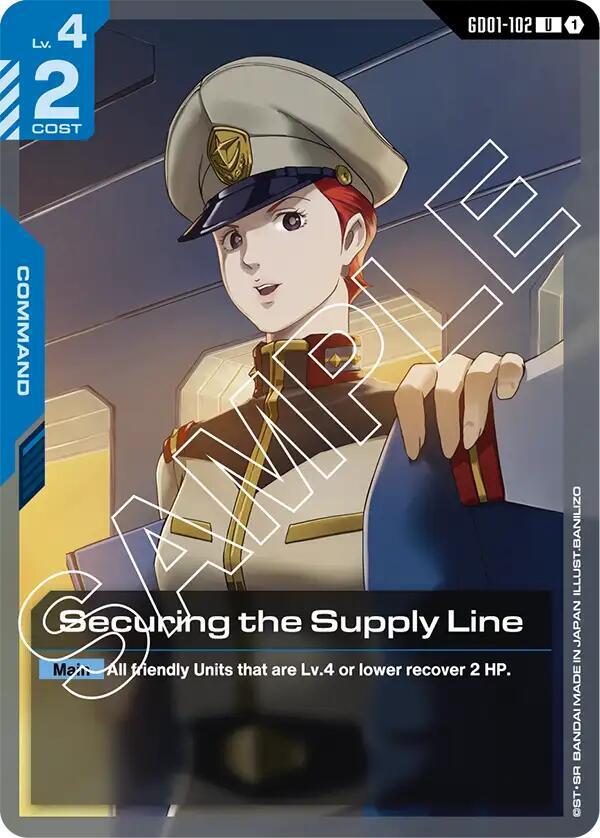 Securing the Supply Line GD01-102 Gundam card