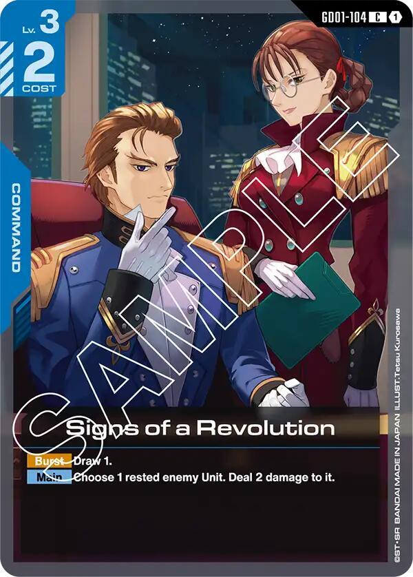 Signs of a Revolution GD01-104 Gundam card
