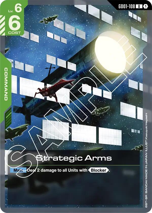 Strategic Arms GD01-108 Gundam card